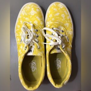 Yellow Floral Vans✨